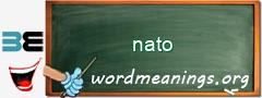 WordMeaning blackboard for nato
